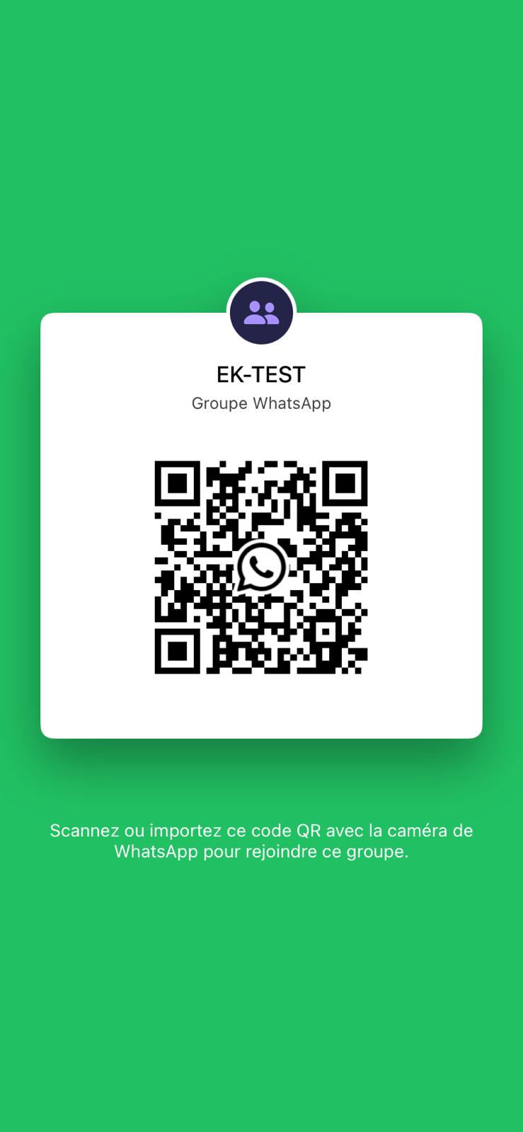 QR Code WhatsApp EK-TEST